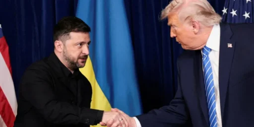 Zelenskyy and Trump in Davos